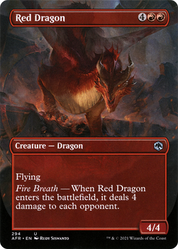 Red Dragon (Borderless) (AFR-294) - Adventures in the Forgotten Realms (Borderless)