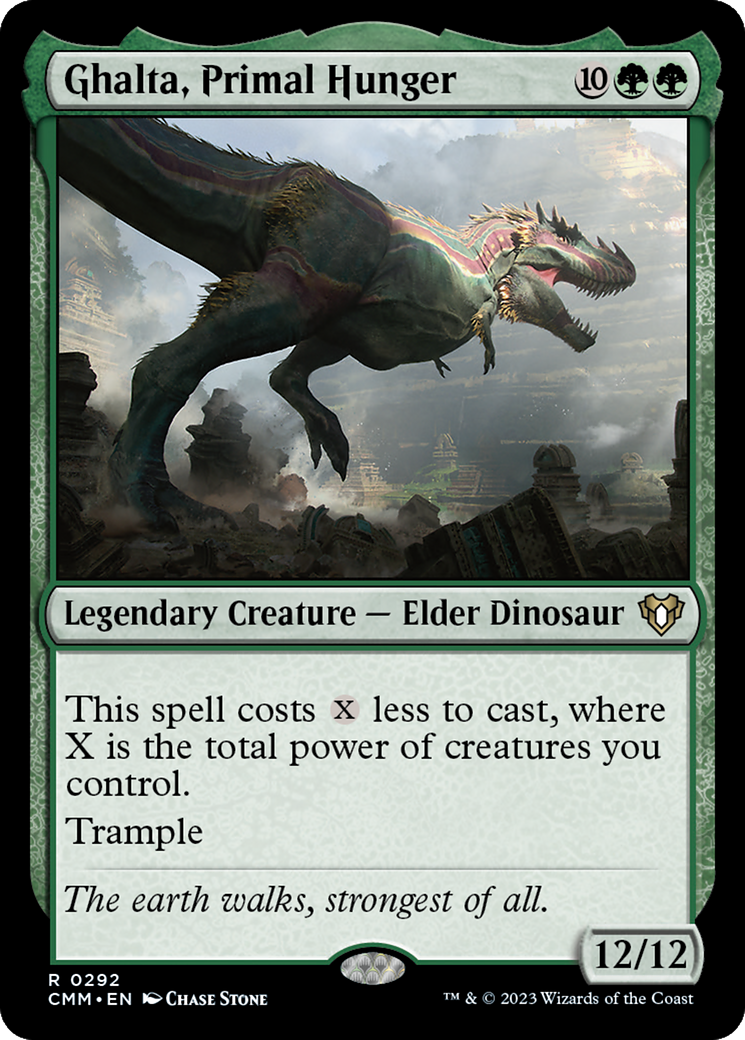 Ghalta, Primal Hunger (CMM-292) - Commander Masters Foil