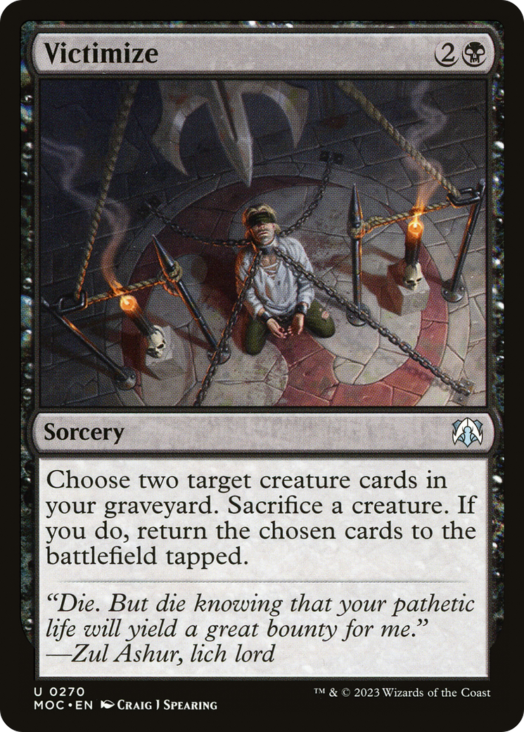 Victimize (MOC-270) - March of the Machine Commander