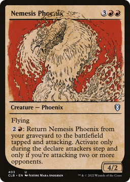 Nemesis Phoenix (Showcase) (CLB-403) - Commander Legends: Battle for Baldur's Gate: (Showcase)