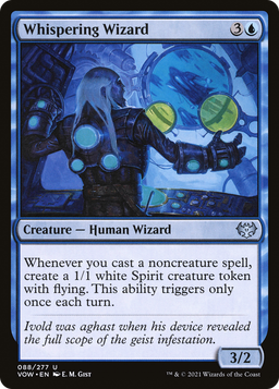 Whispering Wizard (VOW-088) - Innistrad: Crimson Vow Foil
