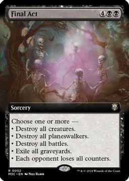 Final Act (Extended Art) (Ripple Foil) (M3C-052) - Modern Horizons 3 Commander Foil