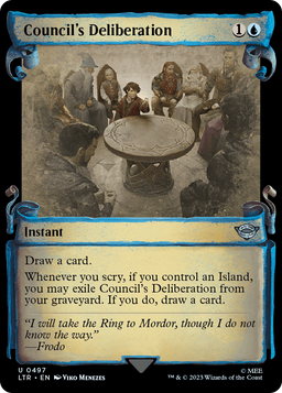 Council's Deliberation (Showcase Scrolls) (LTR-497) - The Lord of the Rings: Tales of Middle-earth: (Showcase) Foil