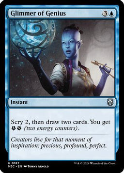 Glimmer of Genius (Ripple Foil) (M3C-187) - Modern Horizons 3 Commander Foil