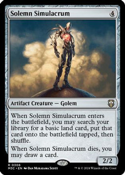 Solemn Simulacrum (Ripple Foil) (M3C-306) - Modern Horizons 3 Commander Foil
