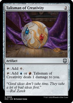 Talisman of Creativity (Ripple Foil) (M3C-308) - Modern Horizons 3 Commander Foil