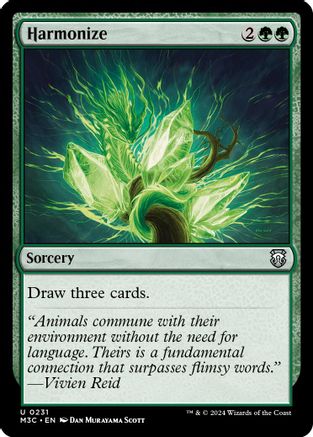 Harmonize (Ripple Foil) (M3C-231) - Modern Horizons 3 Commander Foil