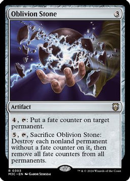 Oblivion Stone (Ripple Foil) (M3C-303) - Modern Horizons 3 Commander Foil