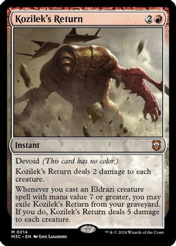 Kozilek's Return (Ripple Foil) (M3C-214) - Modern Horizons 3 Commander Foil
