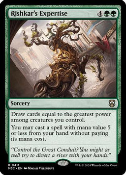 Rishkar's Expertise (Ripple Foil) (M3C-411) - Modern Horizons 3 Commander Foil