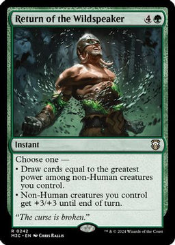 Return of the Wildspeaker (Ripple Foil) (M3C-242) - Modern Horizons 3 Commander Foil