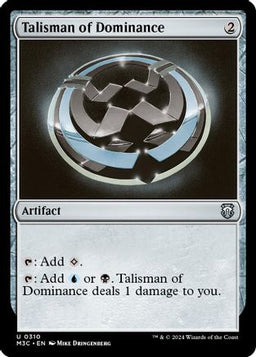 Talisman of Dominance (Ripple Foil) (M3C-310) - Modern Horizons 3 Commander Foil