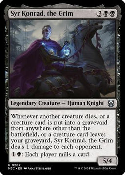Syr Konrad, the Grim (Ripple Foil) (M3C-207) - Modern Horizons 3 Commander Foil