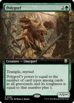 Polygoyf (Extended Art) (Ripple Foil) (M3C-065) - Modern Horizons 3 Commander Foil