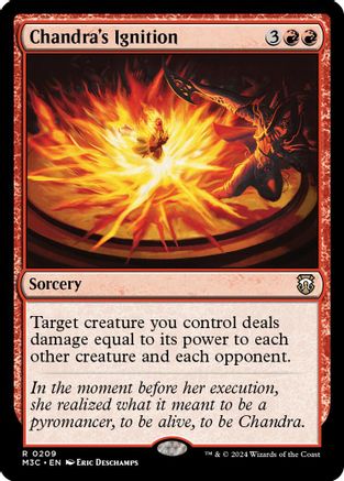 Chandra's Ignition (Ripple Foil) (M3C-209) - Modern Horizons 3 Commander Foil