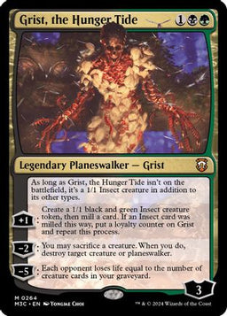 Grist, the Hunger Tide (Ripple Foil) (M3C-264) - Modern Horizons 3 Commander Foil