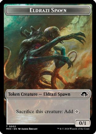 Eldrazi Spawn // Fish Double-Sided Token (MH3-2 // 10) - Modern Horizons 3 Foil