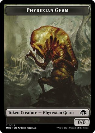 Phyrexian Germ // Moonfolk Double-Sided Token (MH3-16 // 12) - Modern Horizons 3 Foil