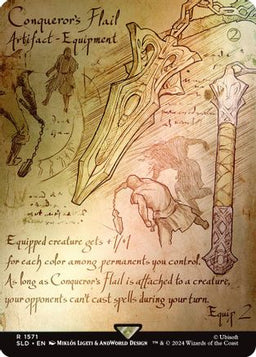Conqueror's Flail (Rainbow Foil) (SLD-1571) - Secret Lair Drop Series Foil