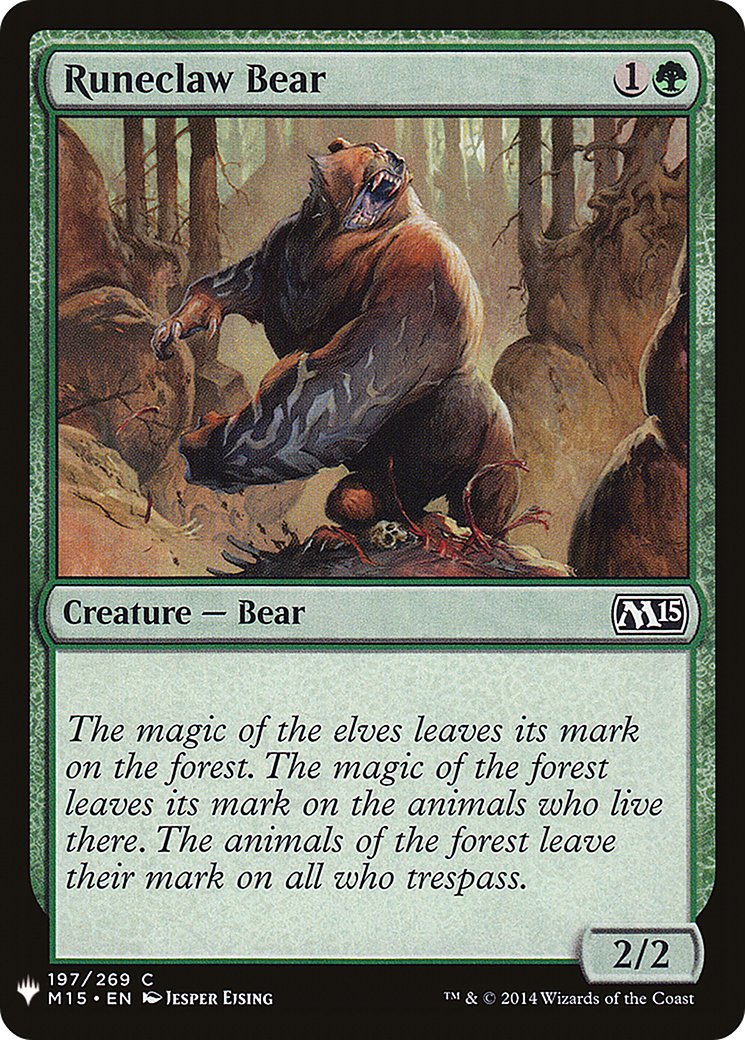 Runeclaw Bear (LIST-197) - The List