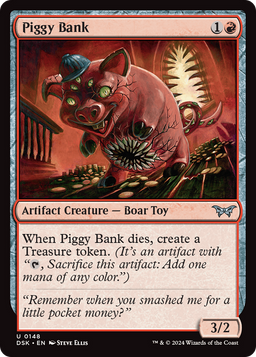 Piggy Bank (DSK-148) - Duskmourn: House of Horror