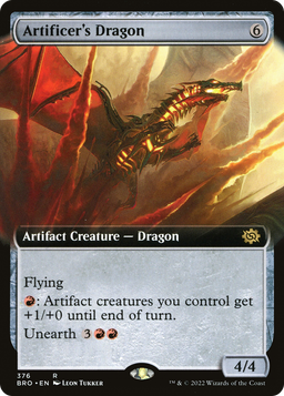 Artificer's Dragon (Extended Art) (BRO-376) - The Brothers' War: (Extended Art)