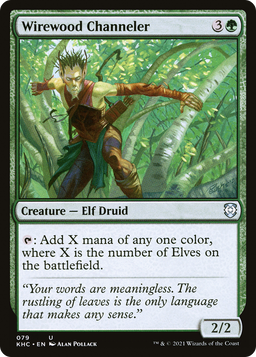 Wirewood Channeler (KHC-079) - Kaldheim Commander