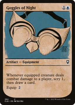 Goggles of Night (Showcase) (CLB-384) - Commander Legends: Battle for Baldur's Gate: (Showcase)