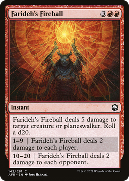 Farideh's Fireball (AFR-142) - Adventures in the Forgotten Realms