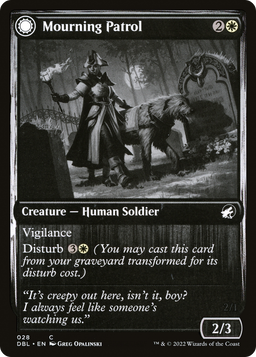 Mourning Patrol (DBL-028) - Innistrad: Double Feature: (Double Faced Transform)
