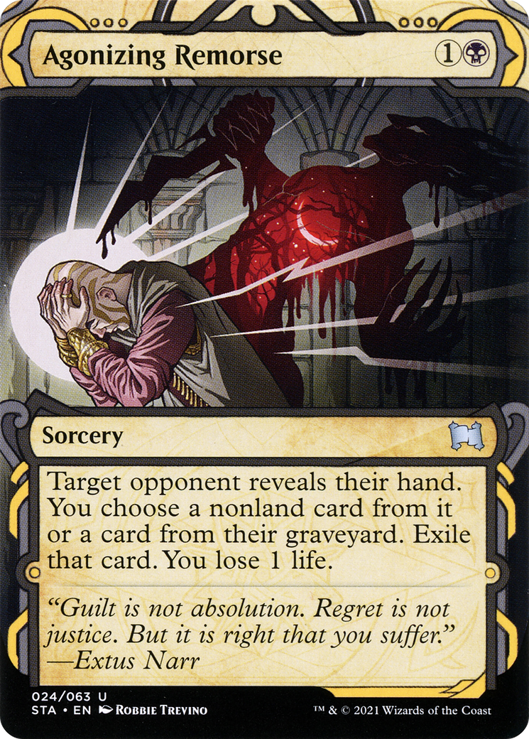 Agonizing Remorse (STA-024) - Strixhaven Mystical Archive: (Showcase) (Borderless)