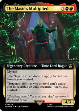 The Master, Multiplied (Extended Art) (WHO-429) - Doctor Who: (Extended Art) Foil