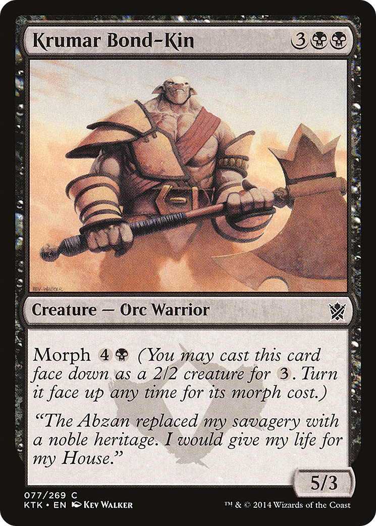 Krumar Bond-Kin (KTK-077) - Khans of Tarkir Foil