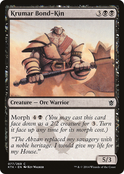 Krumar Bond-Kin (KTK-077) - Khans of Tarkir