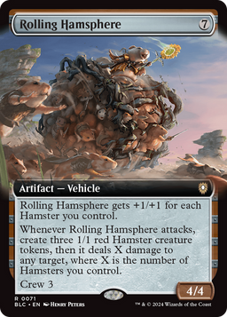 Rolling Hamsphere (Extended Art) (BLC-071) - Bloomburrow Commander: (Extended Art)