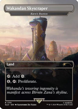 Wakandan Skyscraper - Karn's Bastion (Rainbow Foil) (SLD-1751) - Secret Lair Drop Foil