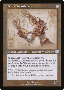 Self-Assembler (Schematic) (BRR-114) - The Brothers' War Retro Artifacts