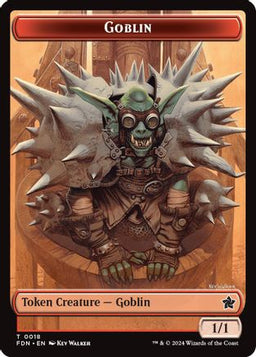 Goblin // Insect Doubled-Sided Token (FDN-18 // 21) - Foundations Foil