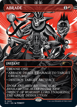 Abrade (SLD-1425) - Secret Lair Drop (Borderless) Foil