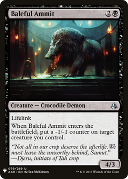Baleful Ammit (LIST-079) - The List