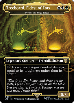 Treebeard, Eldest of Ents - Doran, the Siege Tower (Borderless) (LTC-517) - Tales of Middle-earth Commander / Treebeard, Eldest of Ents