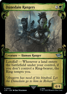 Dunedain Rangers (Showcase Scrolls) (LTR-610) - The Lord of the Rings: Tales of Middle-earth: (Showcase) Foil