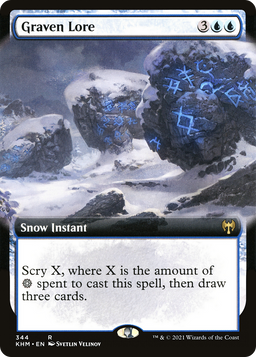Graven Lore (Extended Art) (KHM-344) - Kaldheim: (Extended Art, snow)