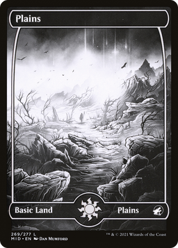 Plains (269) (MID-269) - Innistrad: Midnight Hunt: (Full Art, Showcase) Foil