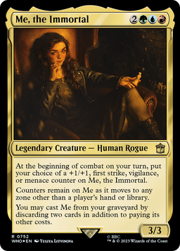 Me, the Immortal (Surge Foil) (WHO-752) - Doctor Who Foil