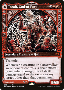 Toralf, God of Fury (Showcase) (KHM-313) - Kaldheim: (Showcase) Foil