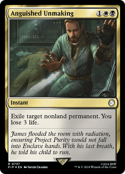 Anguished Unmaking (Surge Foil) (PIP-737) - Fallout Foil