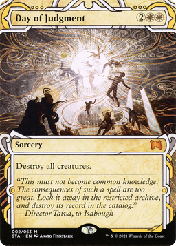 Day of Judgment (STA-002) - Strixhaven Mystical Archive: (Showcase) (Borderless) Foil