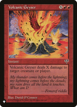 Volcanic Geyser (LIST-) - The List
