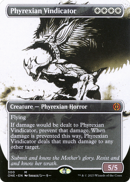 Phyrexian Vindicator (Showcase) (ONE-300) - Phyrexia: All Will Be One: (Showcase) (Borderless) Foil
